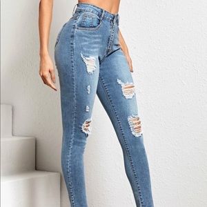 SHEIN RIPPED JEANS !!